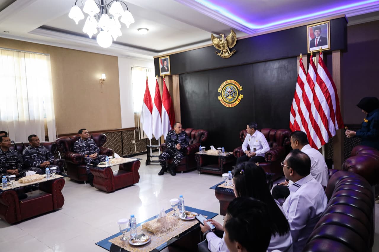 Dankodaeral IX Ambon Terima Courtesy Call Tim Kemenko Polkam
