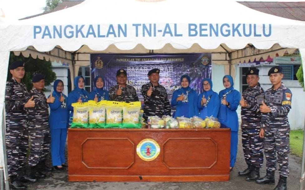 Gerakan Pangan Murah Lanal Bengkulu, Wujud Kepedulian TNI AL Untuk Masyarakat