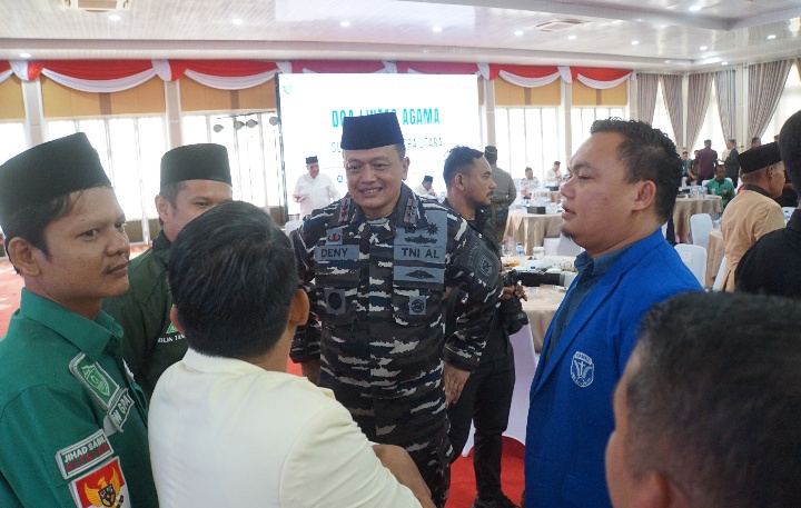 Komandan Kodaeral I Hadiri Doa Lintas Agama Bersama Gubernur Sumut