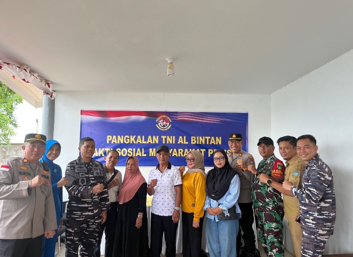 Lanal Bintan Gelar Bakti Kesehatan dan Bakti Sosial Jelang HUT TNI AL Ke-80 Tahun 2025