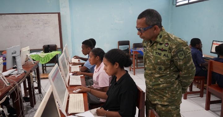 Tempa Karakter, Bangun Jiwa Pemimpin Muda, Kodaeral X Laksanakan Pemeriksaan Rikpsi Korp Kadet Republik Indonesia di Jayapura